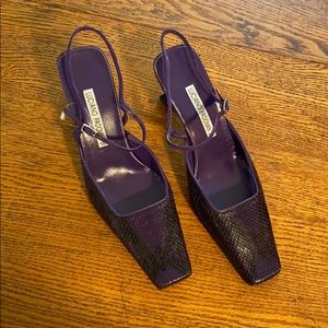 Kitten heel slings by Luciano padovan.